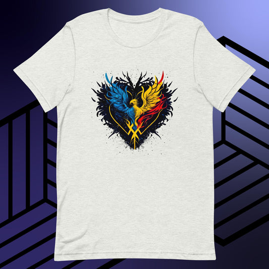 Phoenix Dark Heart Unisex t-shirt