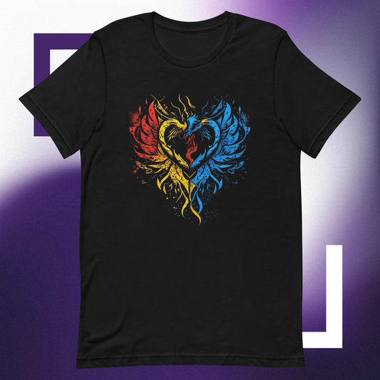 Rising Heart Unisex t-shirt