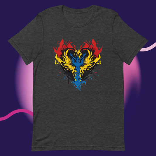 Trident Heart Unisex t-shirt