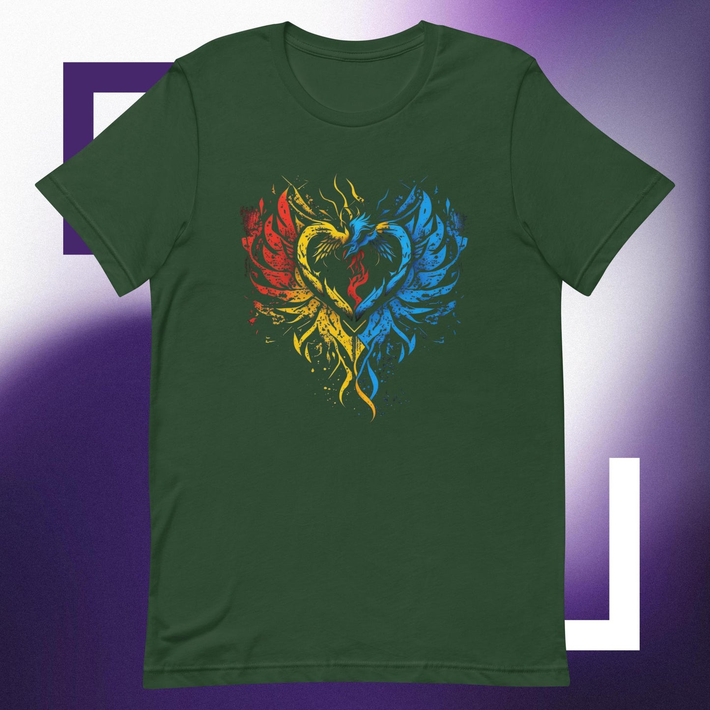 Rising Heart Unisex t-shirt