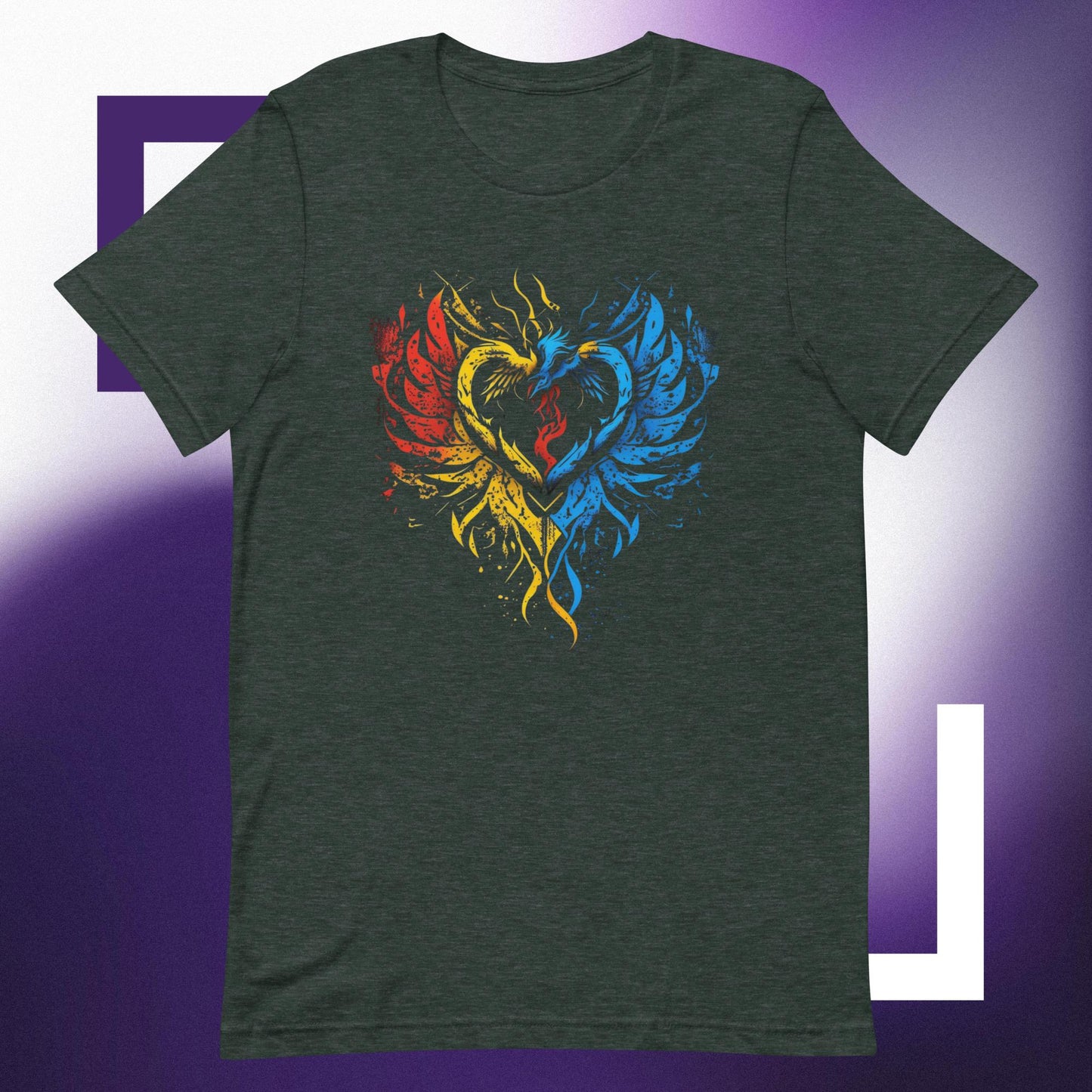 Rising Heart Unisex t-shirt