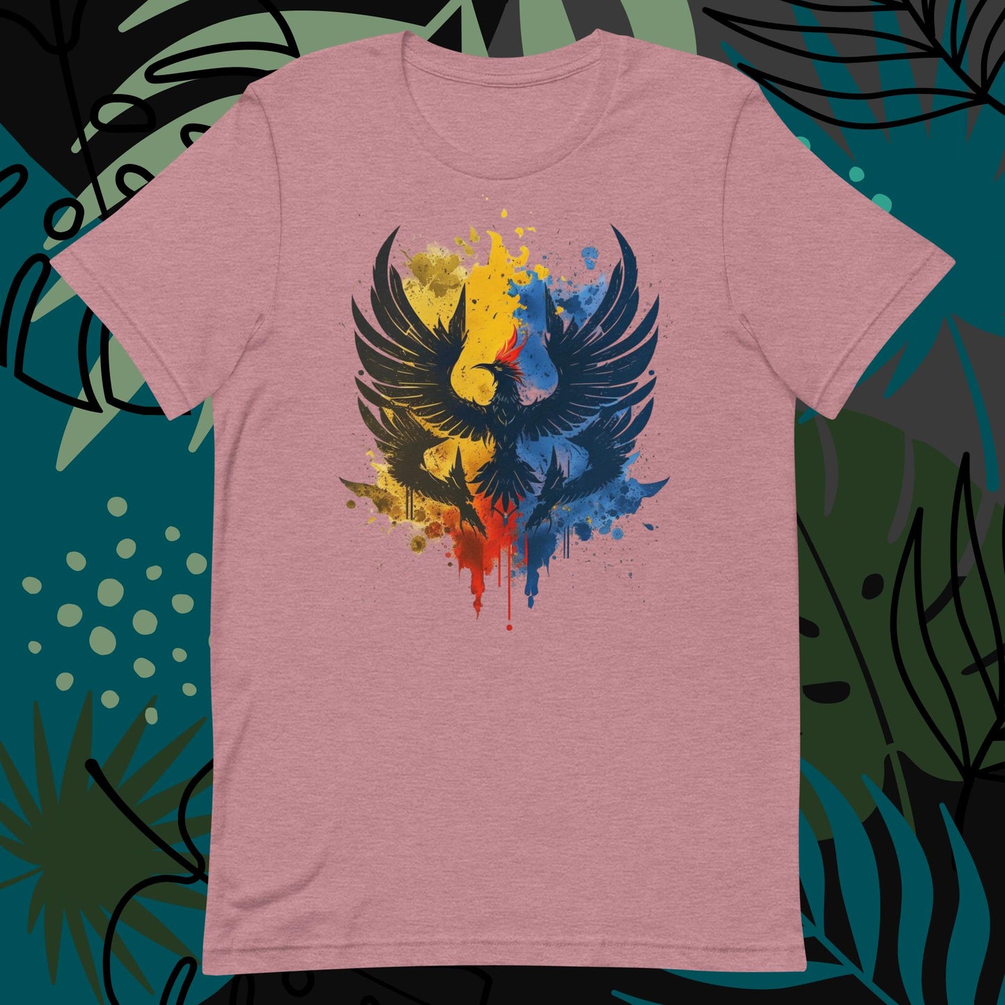 Ukrainian Phoenix colorful flag design Unisex t-shirt